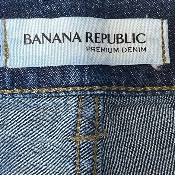 Banana Republic Premium Denim Roll up Blue Denim Shorts Medium Wash women’s 25 - Picture 4 of 15